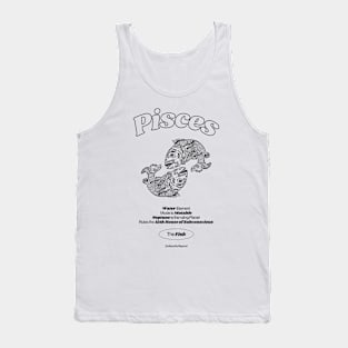 Pisces Zodiac Design Tank Top